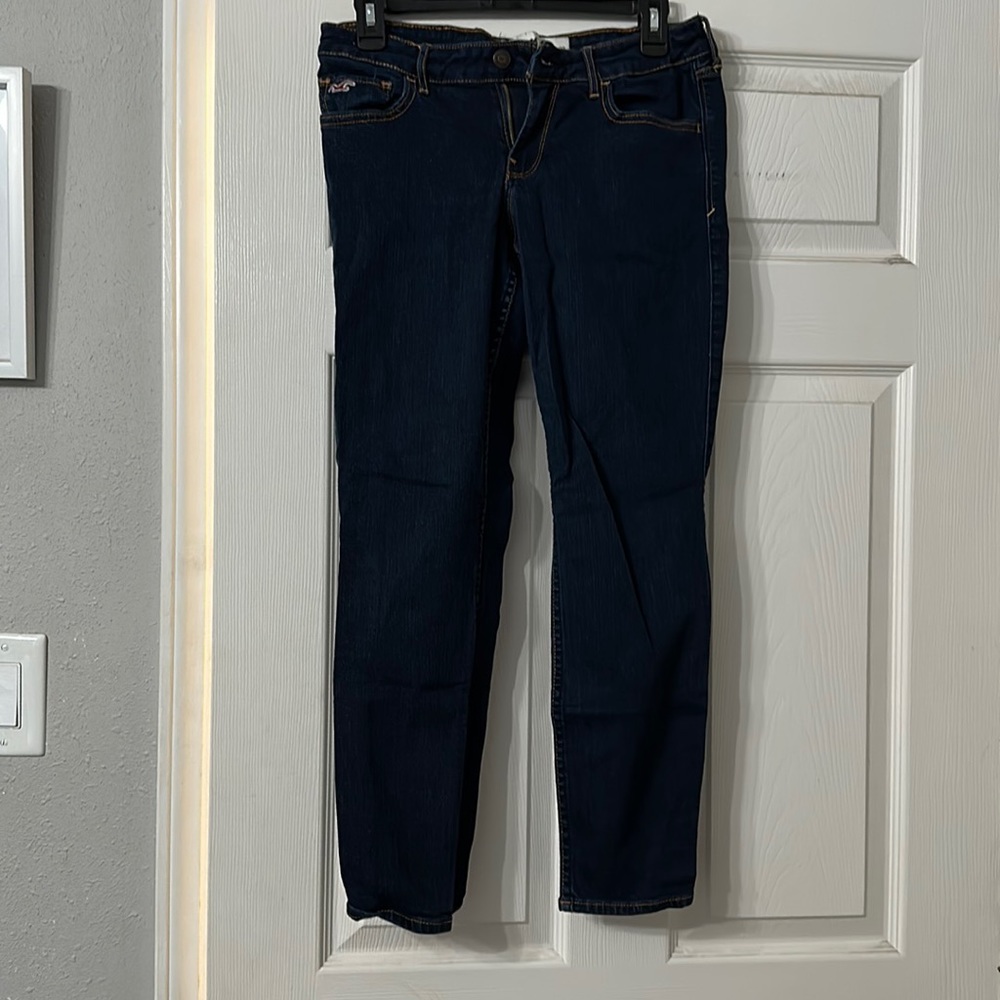 Hollister Low Rise Dark Wash Denim Jeggings Womens 29